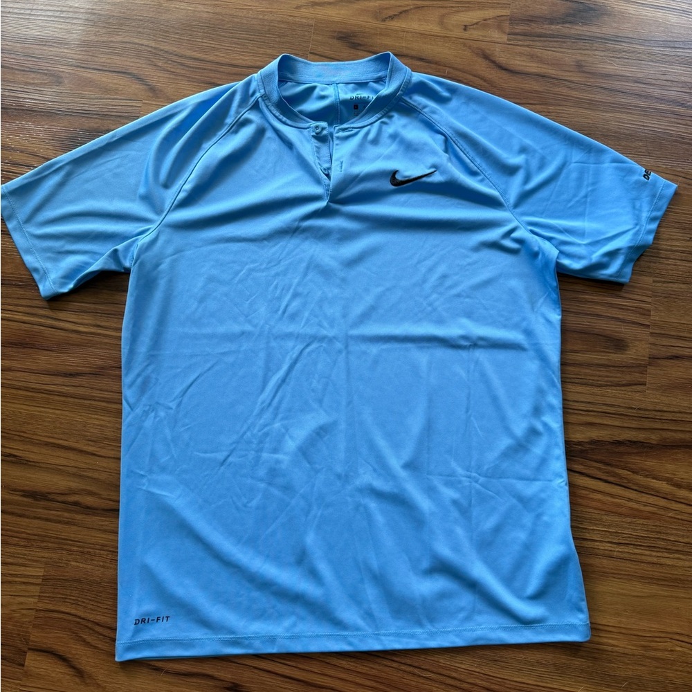 Nike Men's Light Blue Polo Shirt